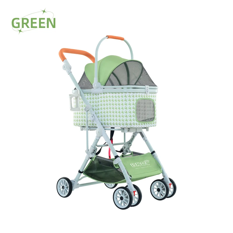 Pet Stroller with Detachable Carrier Pet Trolley Carrier with Wheels Expandable Pet Carrier Rolling for Dogs and Cats