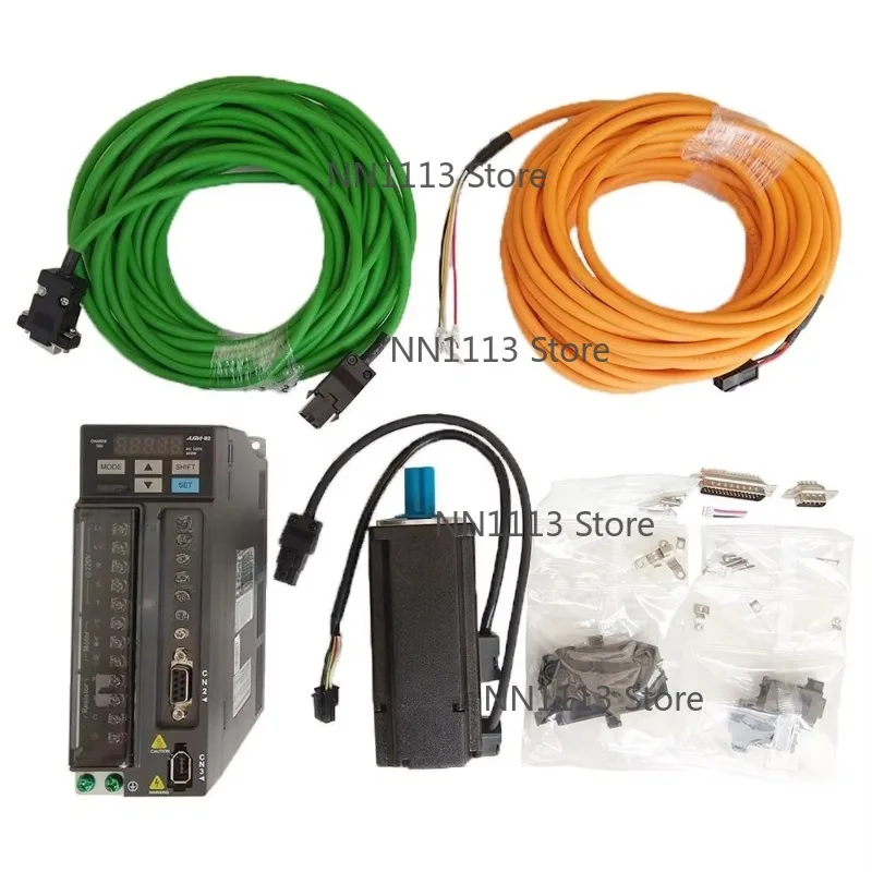 

New Steel 400W AC Servo Motor Drive with 12m Cable for System