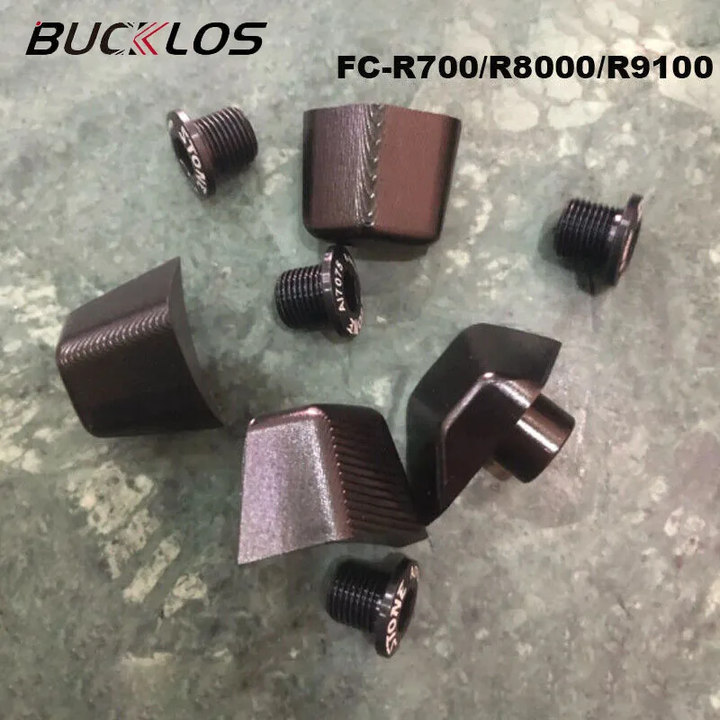 

BUCKLOS Bicycle Chainring Bolts Aluminum Alloy Chainwheel Screws Nuts for Shimano FC-R7000 R8000 R9100 Crankset Cover Bike Part