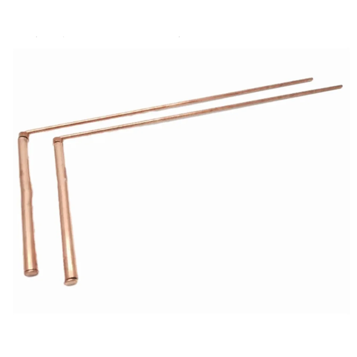 FZFZ 2 個純銅金属探知機ロッド水ウィッチングポータブルドラゴン探索取り外し可能なツールダウジングロッド