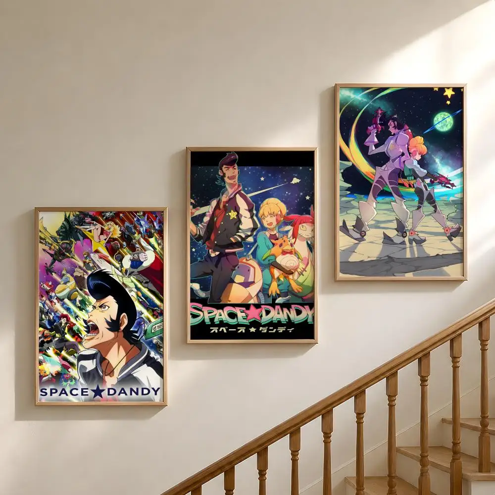 Anime S-Space D-Dandy Meow QT Poster Waterproof HD Modern Peel And Stick Wall Decor Bedroom Living Room Dorm Office