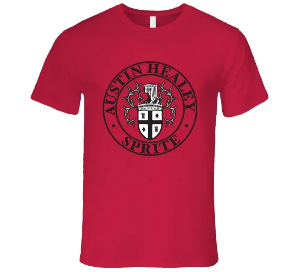 Austin Healey Sprite Automotive Crest Premium British Car T Shirt long or short sleeves