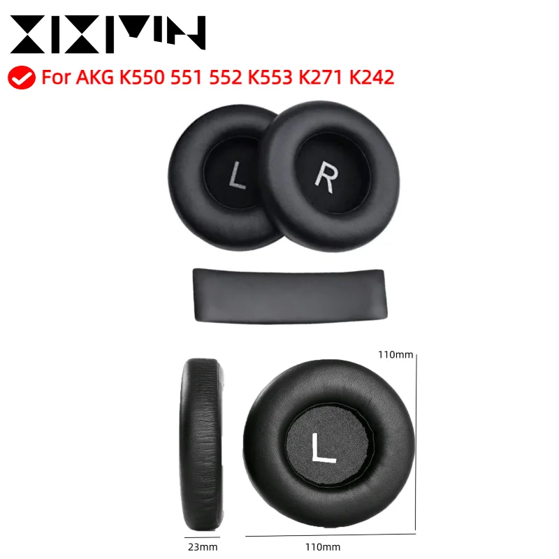 

Replacement Ear Pads Earpads Headband for Akg k550 k551 k553 k 550 551 Headphones Ear Cups Cover Earpad Repair Parts