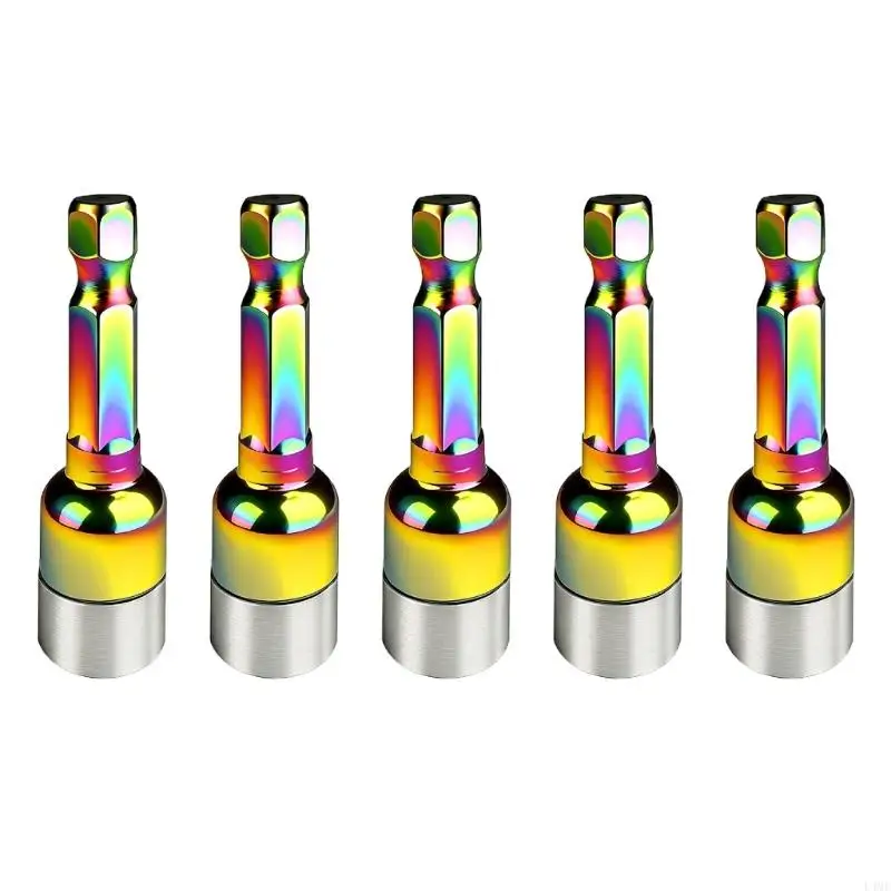 Professional 8mm Colored Bit Sockets With CRVs Steels Construction For Long Performances L4MF