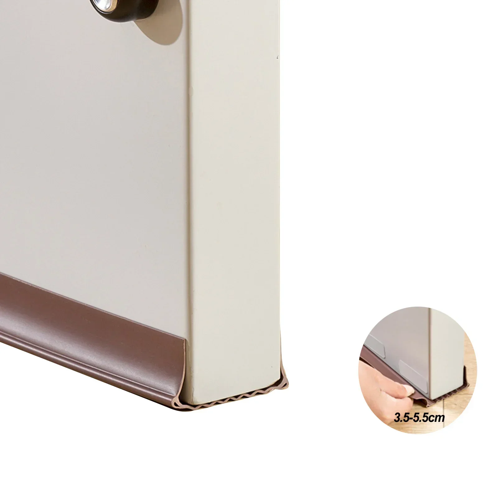 Tira de sellado inferior para espacio de puerta de PVC, resistente al agua, 96cm, tapón excluidor de tiro, bloqueador de puerta, sello protector a prueba de polvo y sonido