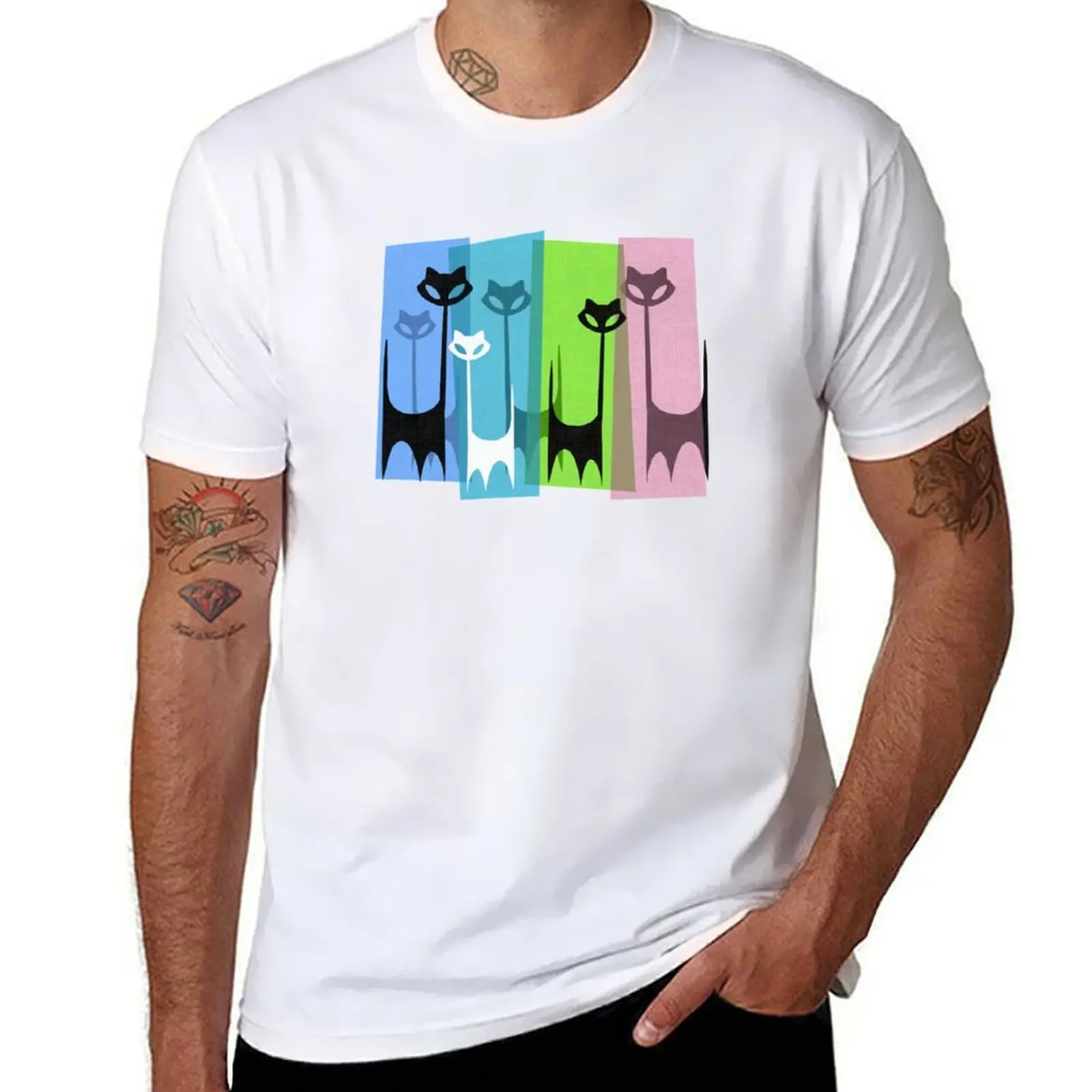 

Kitty Cats Tuned In And Receiving T-Shirt summer top oversize t-shirts man man t shirt mens big and tall t shirts