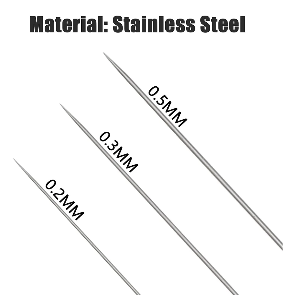 Tappo ago ugello aerografo 0,2 mm 0,3 mm 0,5 mm Accessori di ricambio Parti con chiave per kit pistola a spruzzo aerografo