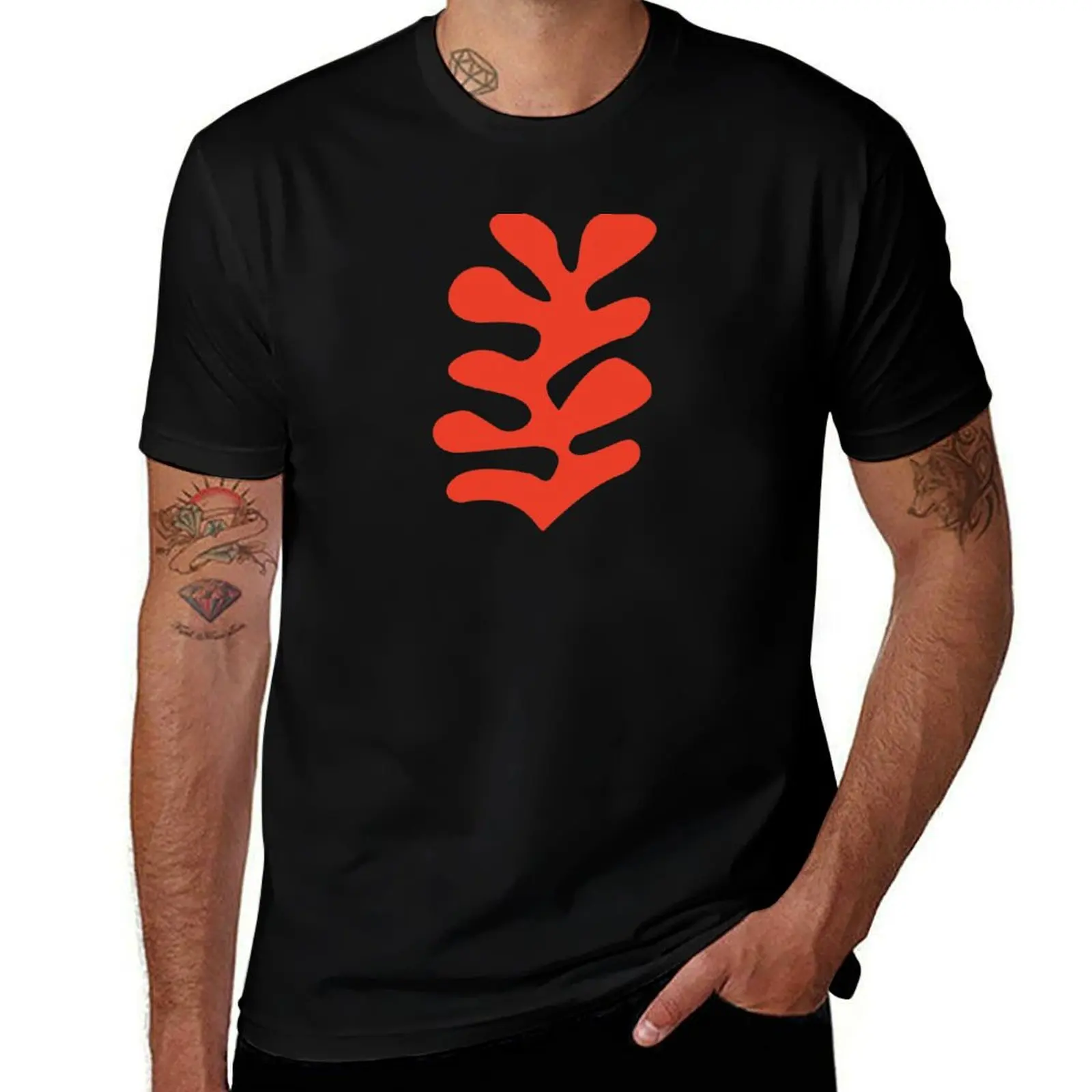 

Matisse Cut Out Red T-Shirt Anti-Wrinkle Short Sleeve T-Shirt