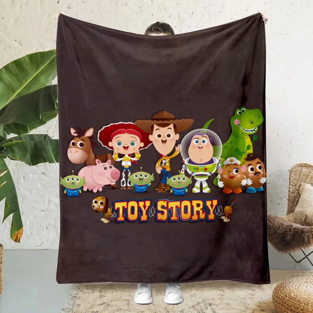 Cartoon Toy Story Alien Buzz Printed Blanket Picnic Blankets Warm Blanket Soft and Comfortable Blanket Home Travel Birthday Gift