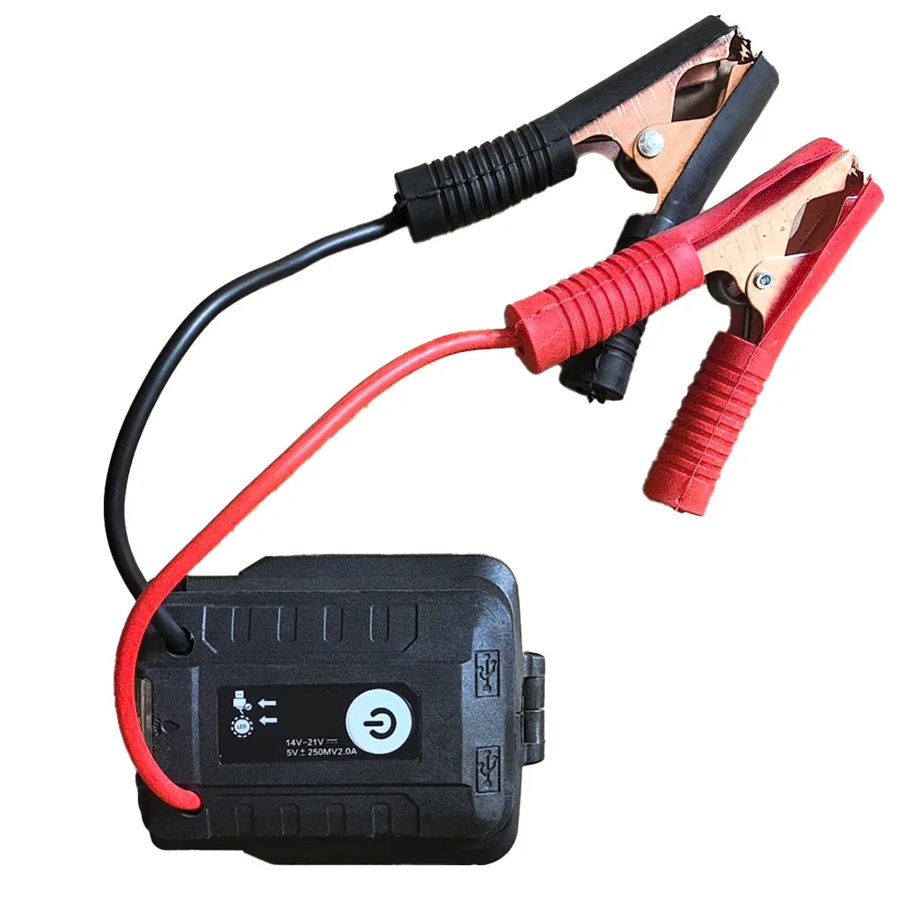 Charger Starter Car Boost Cable Anti-corrosion Easy To Use Made Of ABS Practical Design For Most Cars Black Red