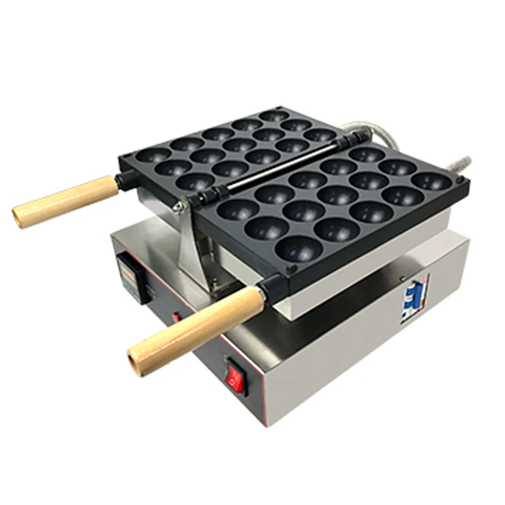 

Коммерческая электрическая вафельница для японских вафель-пузырьков на 15 отверстий, с антипригарным покрытием, для вафель в форме шариков