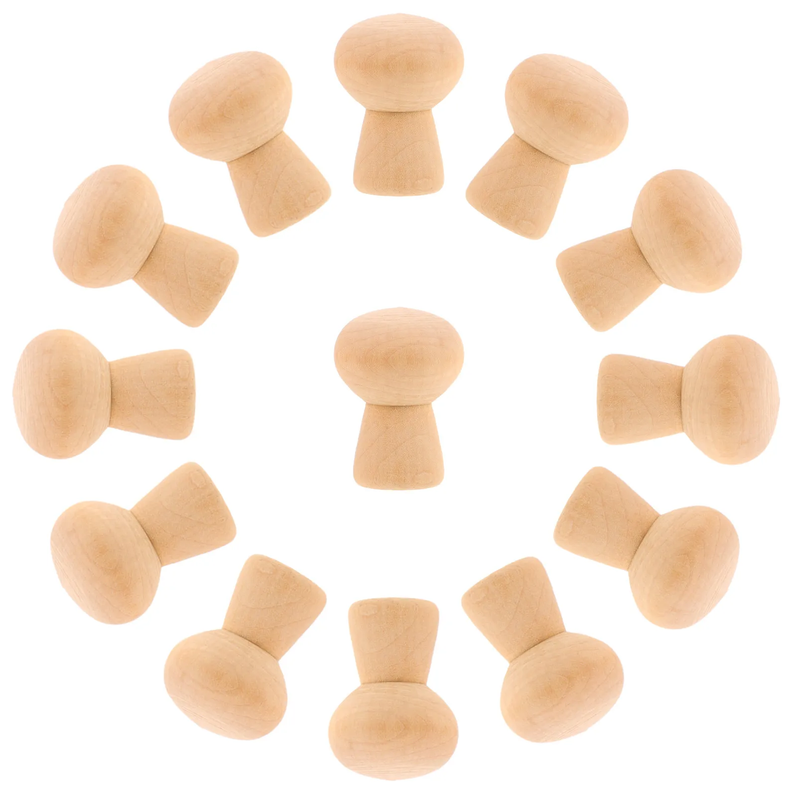 

30 шт. Деревянные заготовки в форме грибов для детей, неокрашенные, под роспись, мини-фигурки грибов, заготовки для поделок своими руками, формы для раннего развития