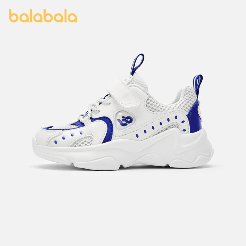 Balabala Kids Shoes Boys Girls Sports Shoes Running Shoes 2024 Spring Autumn New Shoes Breathable Mesh Sneakers a Dad Shoe Style