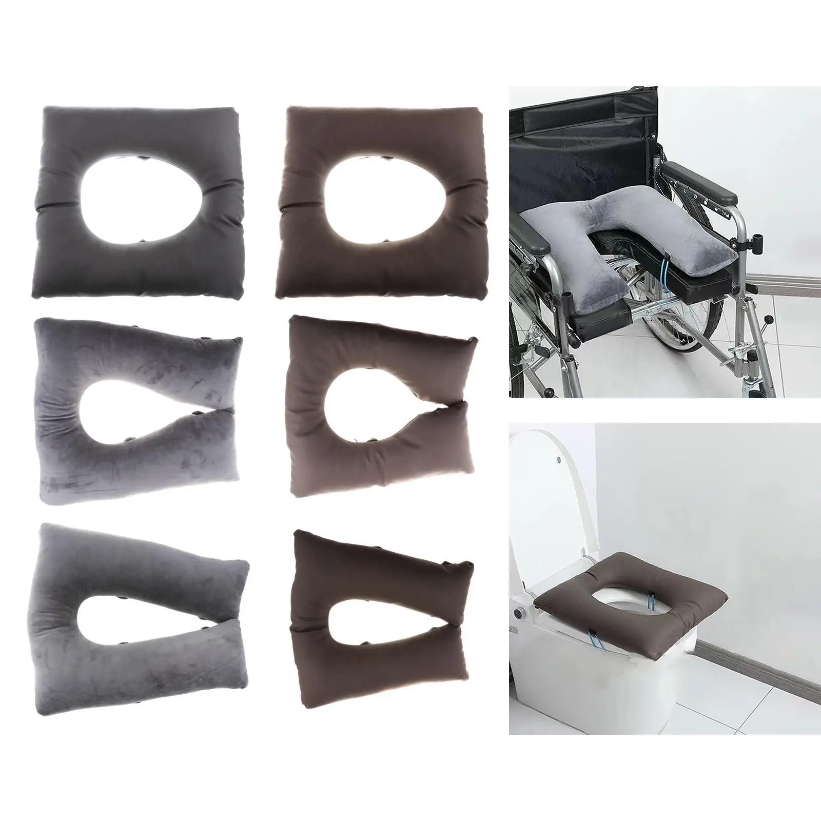 

Toilet Seat Cover Pad Universal Washable Sturdy Easy Cleaning Lightweight Toilet Seat Riser for Bedridden Hotel Cafe Travel