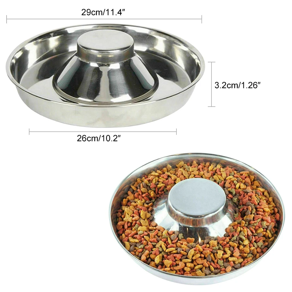 1PC New Stainless Steel Pet Bowl Cat Dog Food Multi-Specification Anti-fall Food Food Feeding Pet Supplies