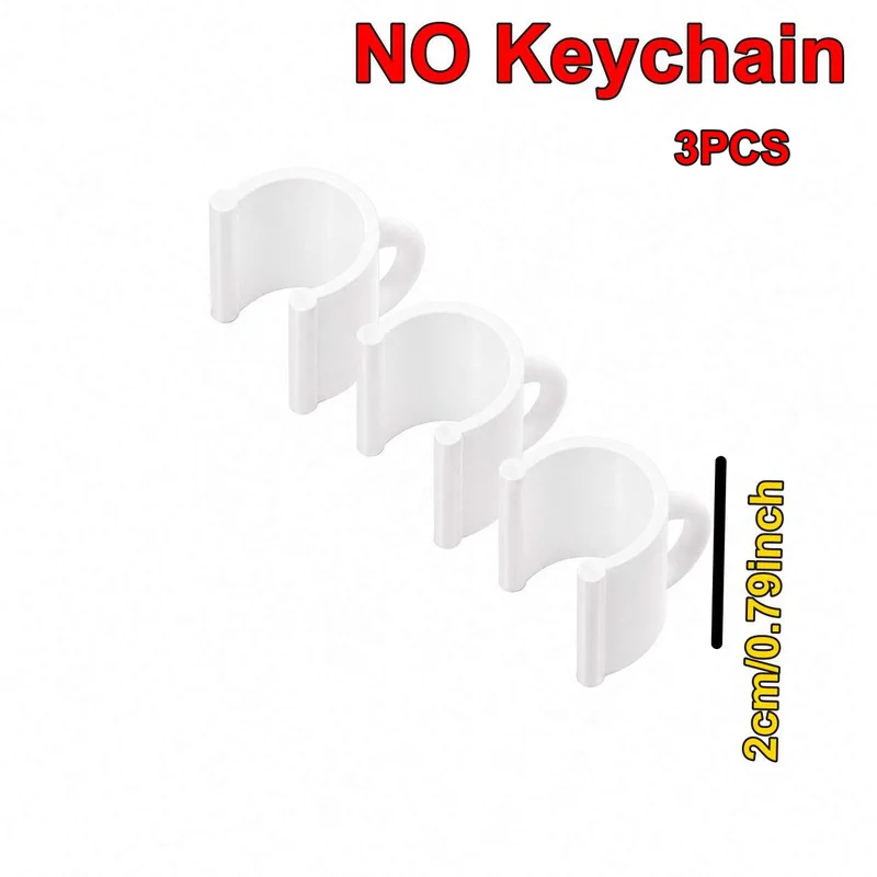 Chapstick Holder Keychain Lip Balm Clip Portable Tube Carrier Lightweight Practical Hanging Accessory For Daily Key Ring Use
