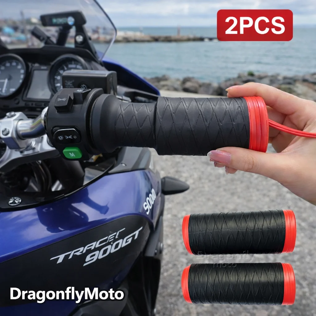 

Силиконовые чехлы на руль мотоцикла для YAMAHA TRACER 900GT 700GT 700 900 GT MT09 MT07 MT 07 09, самосжимающиеся, нескользящие