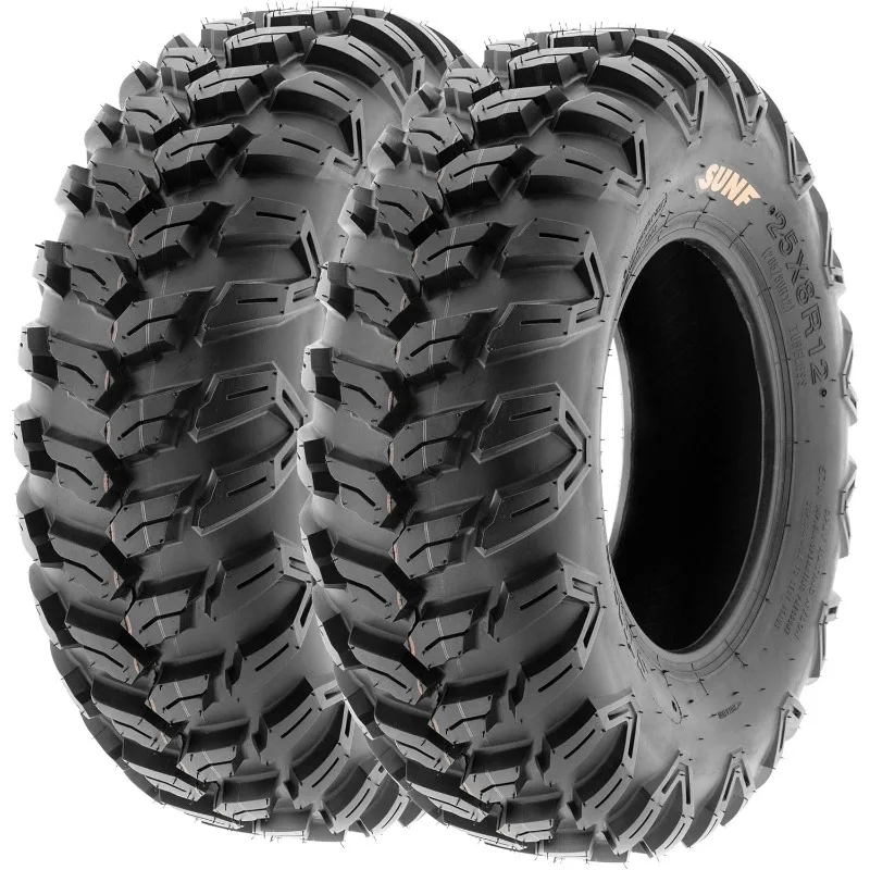 Set of 4 SunF A043 XC Racing ATV UTV Radial Sport Tires 27x9R12 Front & 27x11R12 Rear, 6PR, All-Terrain Off-Road & Track