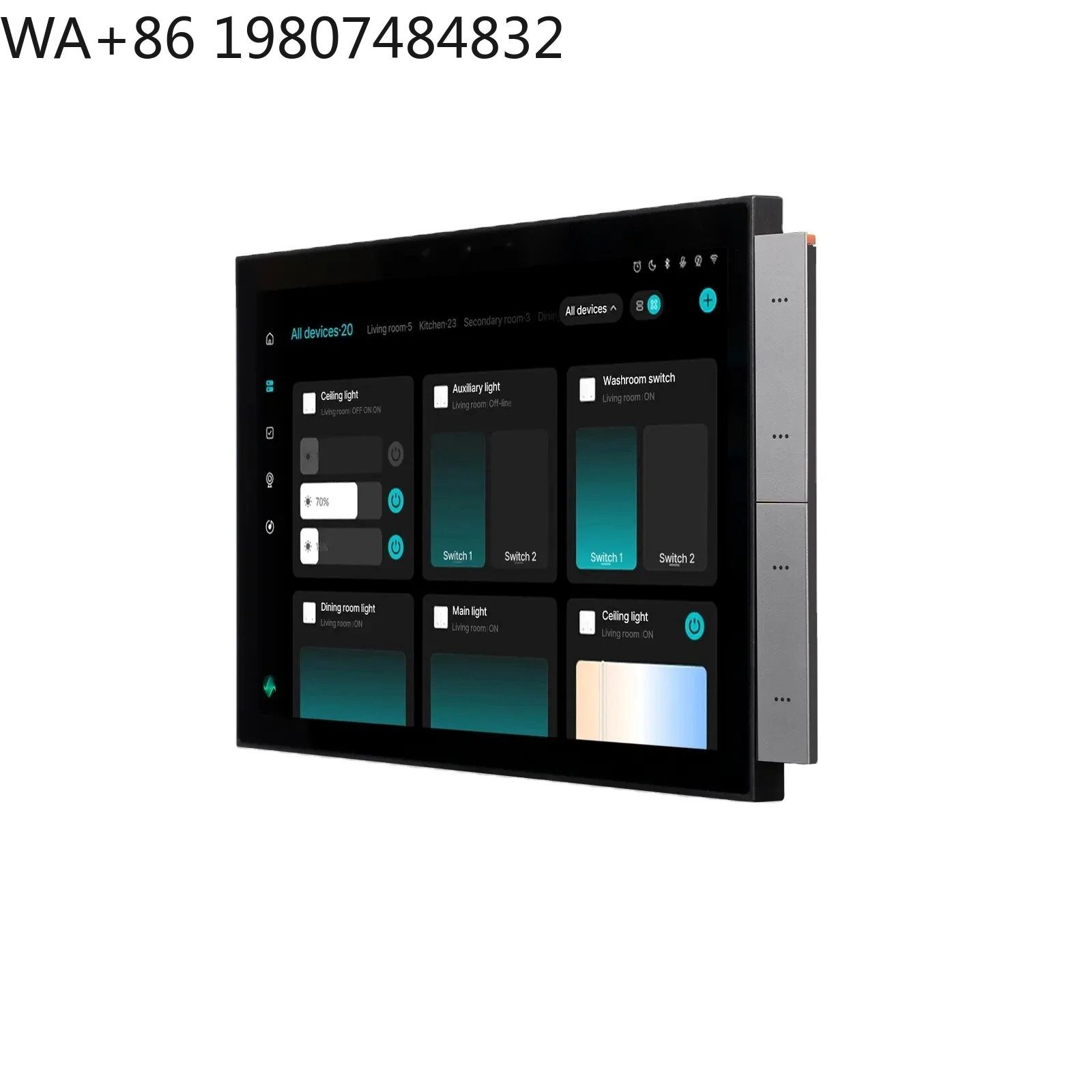 10.1 Inch Multi-scene Smart Home Automation Touch Panel WiFi Zigbee Gateway  Intelligent Control Device