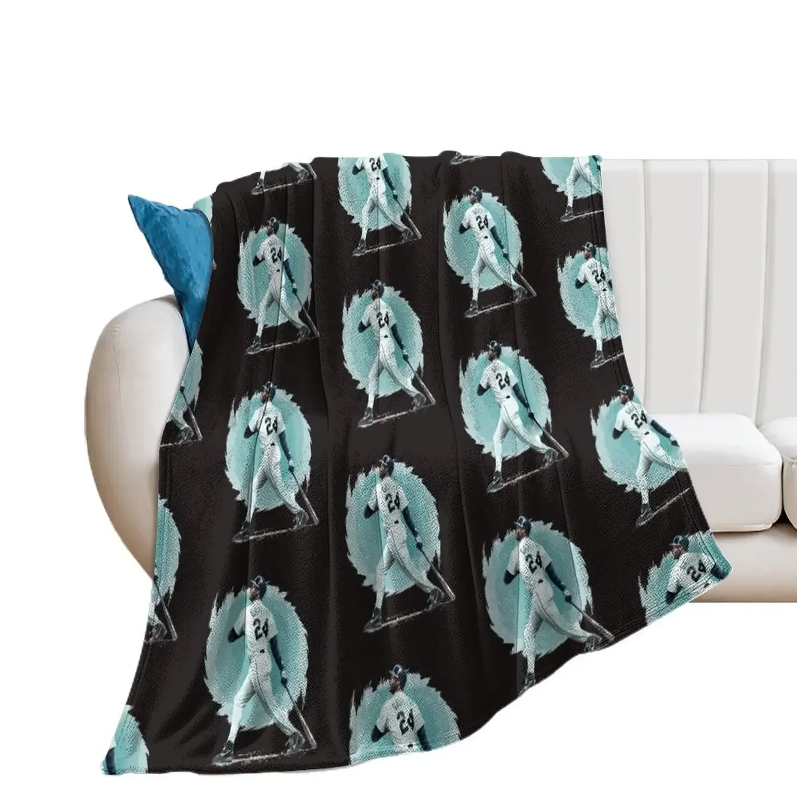 

Ken Griffey Jr. Throw Blanket Summer Beddings Soft Plaid For Sofa Thin valentine gift ideas Blankets