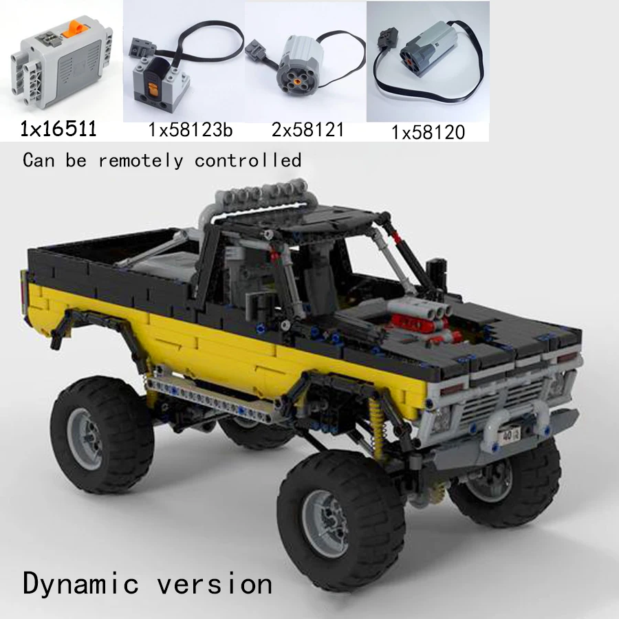 MOC-32170 SUV toys car robot Pickup