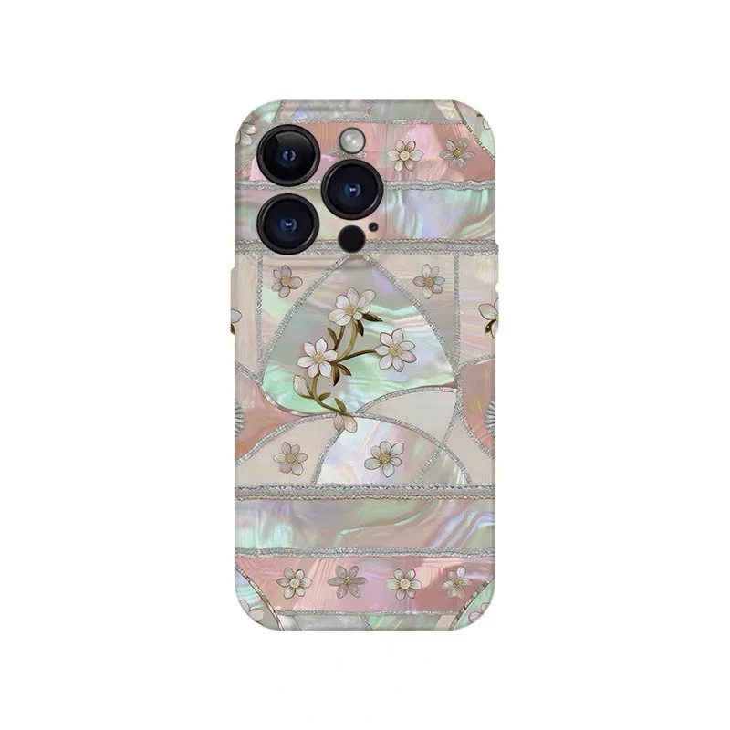 

Ins Korean Pink Prosperous Clan Case for IPHONE 17 16 ProMax 15 14 Plus 13 12 MINI 11 PRO 16Plus XR XS MAX Acrylic Phone Cover