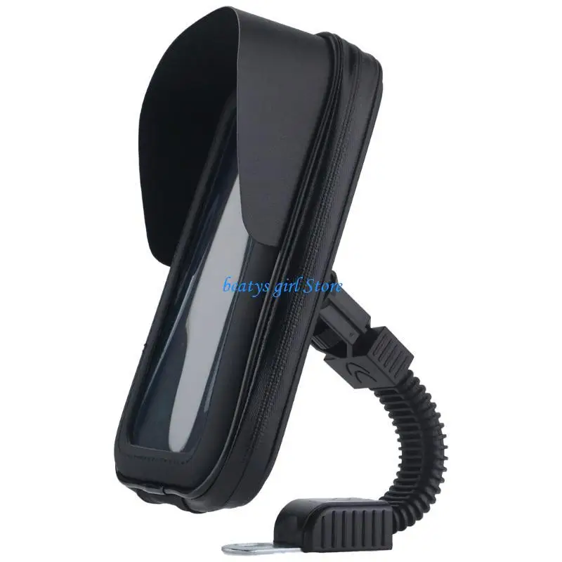 

C7AB Motorbike Phone Bag Motorcycle Rearview Phone Holder Waterproof