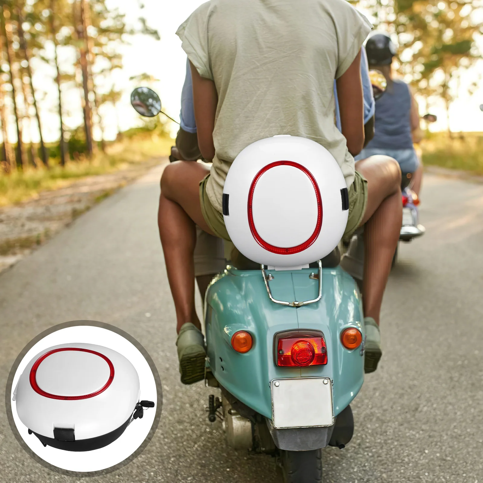 

Motorcycle Rear Case Outdoor Travel Trunk Scooter Luggage Motorbike Storage Motocycle Universal Rack Boxes