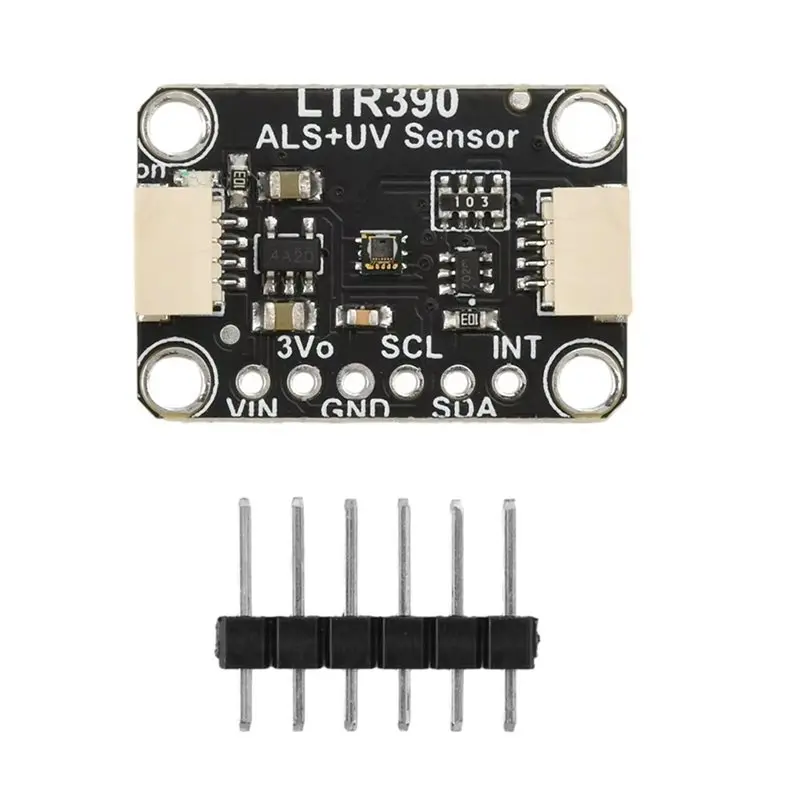 ABGI-2X LTR390 Sensore di luce UV da 300 Nm a 350 Nm Rilevamento raggi ultravioletti UV per il rilevamento della luce Esperimere meteorologiche I2C