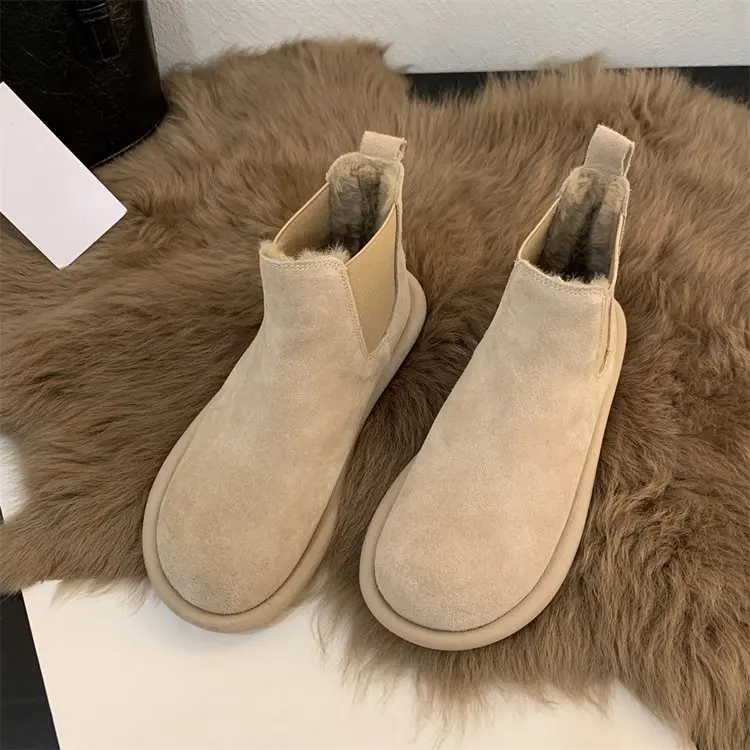 Snow Boots for Women 2025 New Autumn and Winter Popular Warm Cotton Shoes Fleece-Lined Thickeneded Boots Casual Short Botines image 6