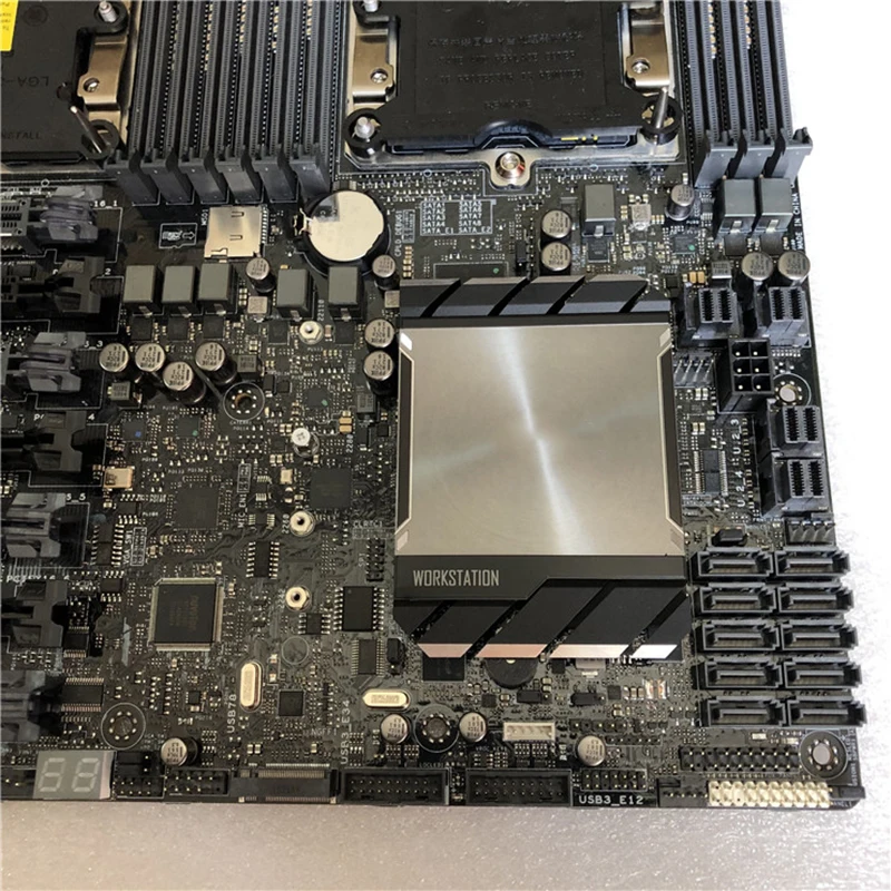 オリジナルワークステーションマザーボード Asus WS C621E SAGE C621 12 x DIMM DDR4 1536GB 出荷前に 100% テスト