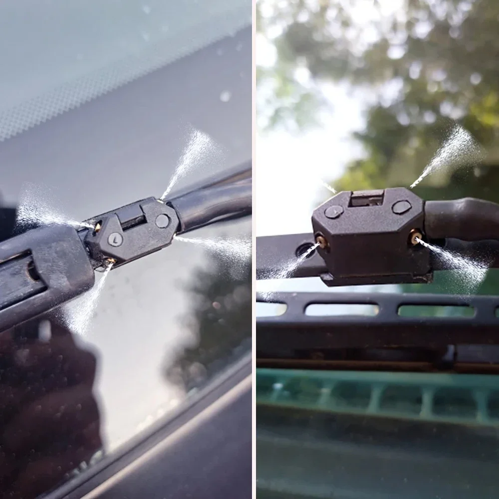 2 peças montadas em bicos de arruela de para-brisa de carro com braço de 8/9mm para Mercedes Benz Vito 638 639 W638 W639 W447 Viano V-Class Sprinter