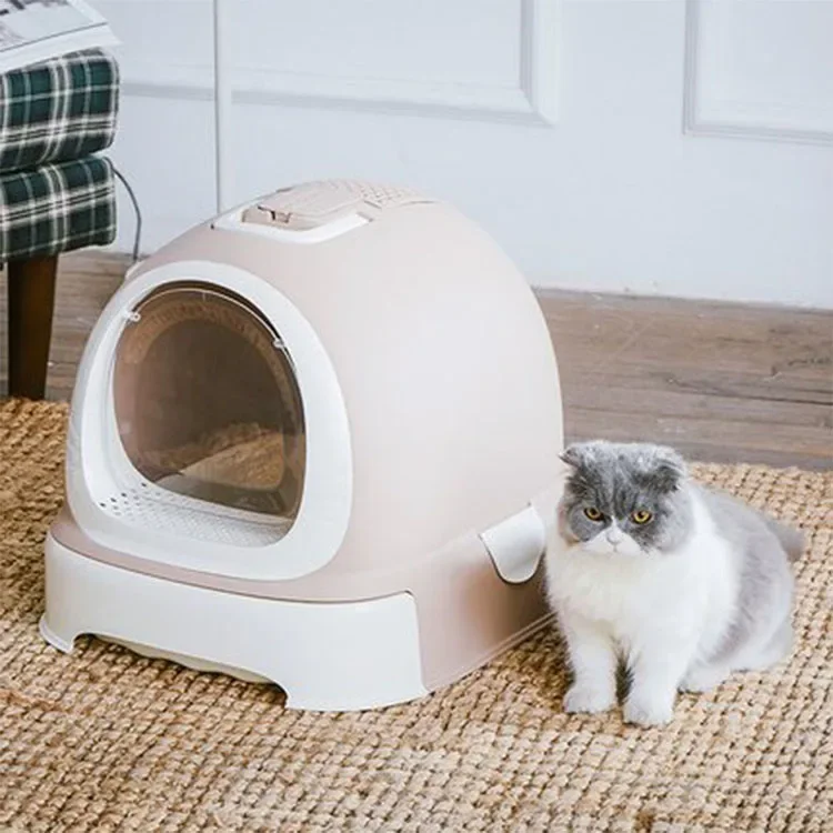 Large Cat Sandbox Drawer Type Fully Closed Cat Litter Box Anti-belt Sand Extra Large Anti-splash Shovel Litter Box Pet Items