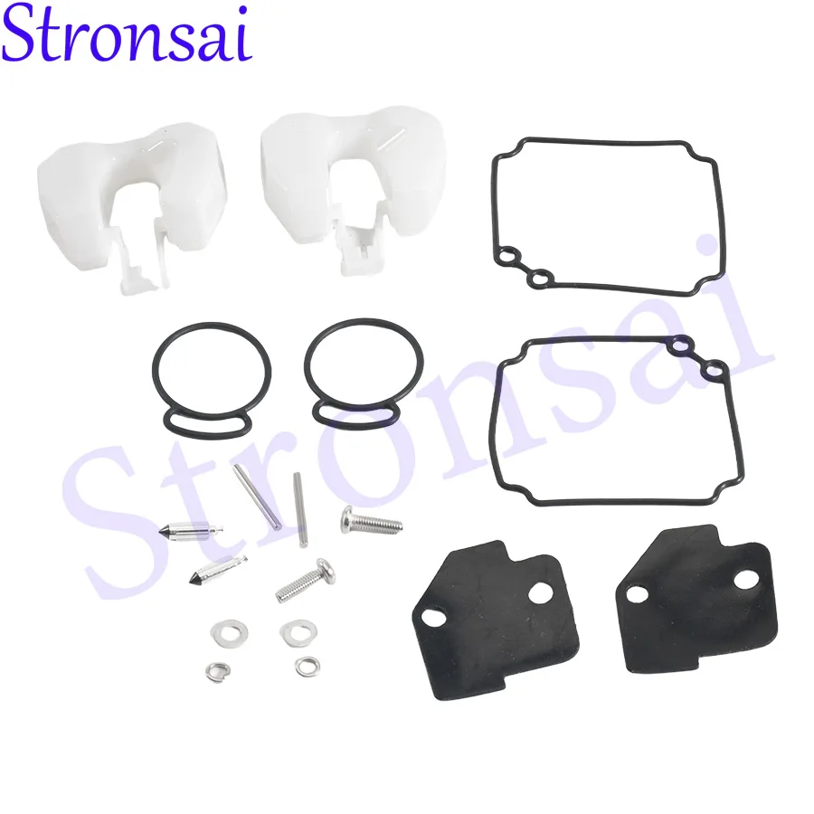 2Sets 6L2-W0093 Carburetor Rebuild Kit for Yamaha 2T Outboard 20 25 HP Boat Motor Engine Parts 18-7739 6L2-W0093-00