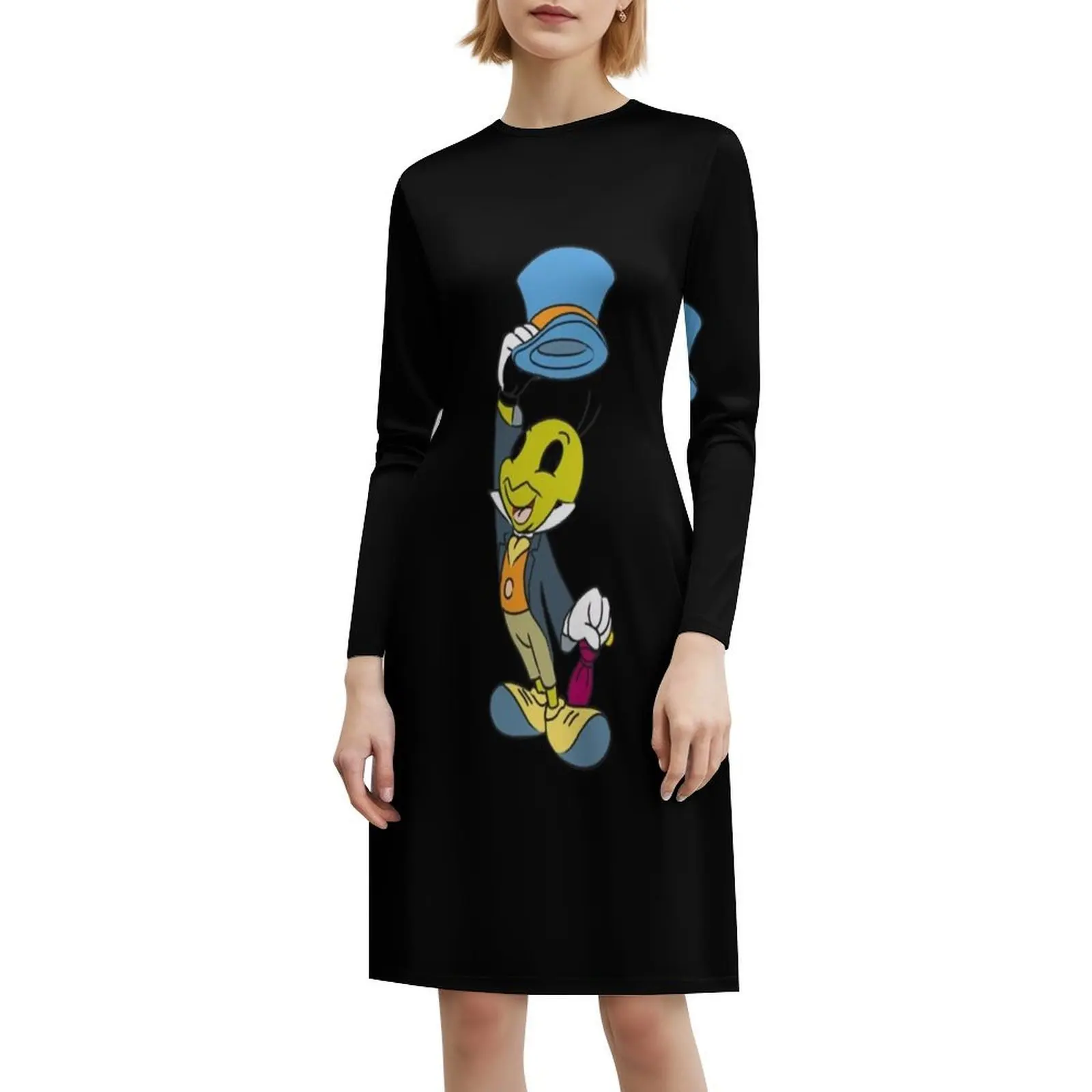 Jiminy الكريكيت الكلاسيكية تي شيرت المرأة الشارع الشهير فستان الحفلات العصرية طباعة نادي الملابس للإناث جيمييني الكريكيت الكلاسيكية #6