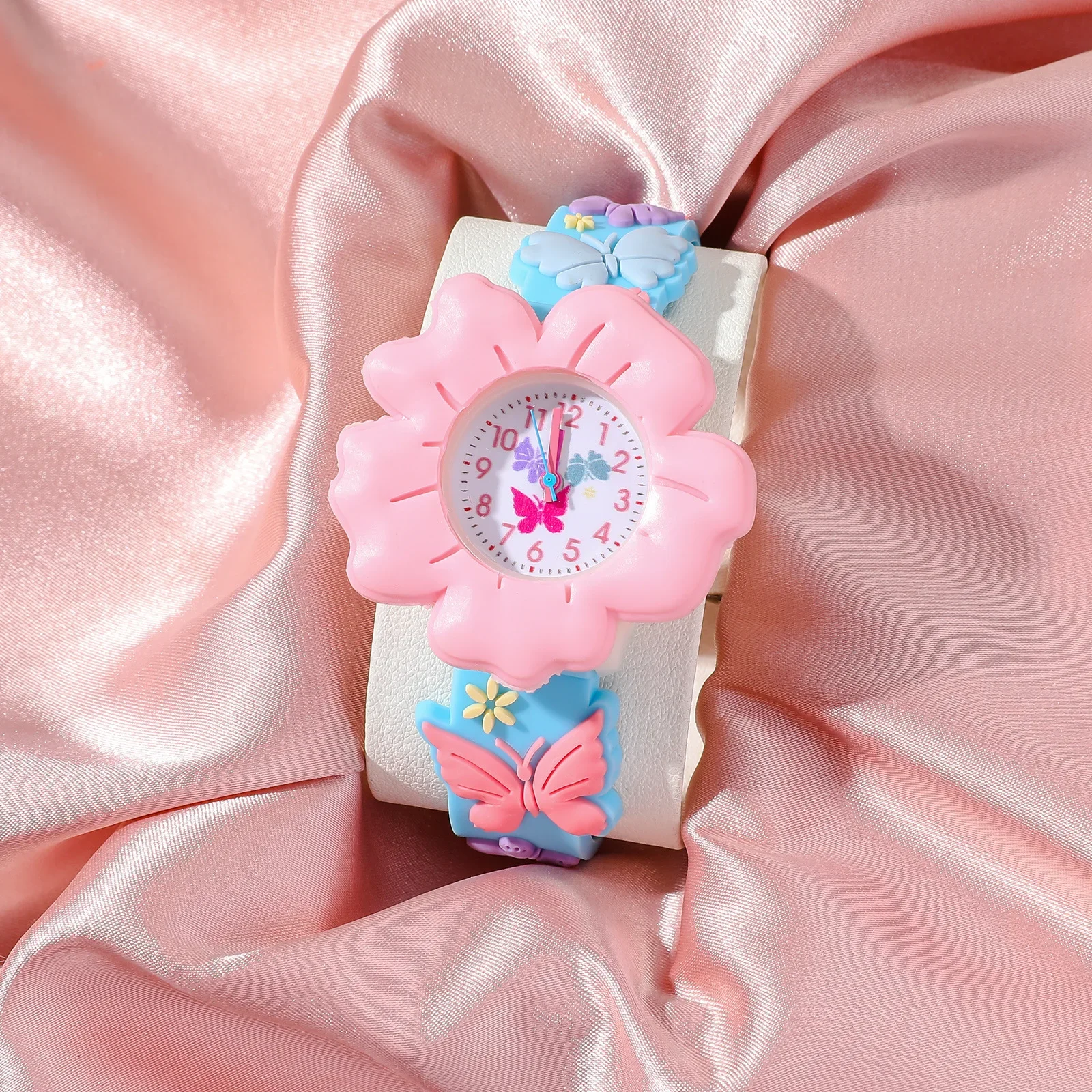 New Kids Watches Cartoon Watches Butterfly Silicone Quartz Wristwatch Birthday Gift Girl Boy Children Study Time Watch Reloj