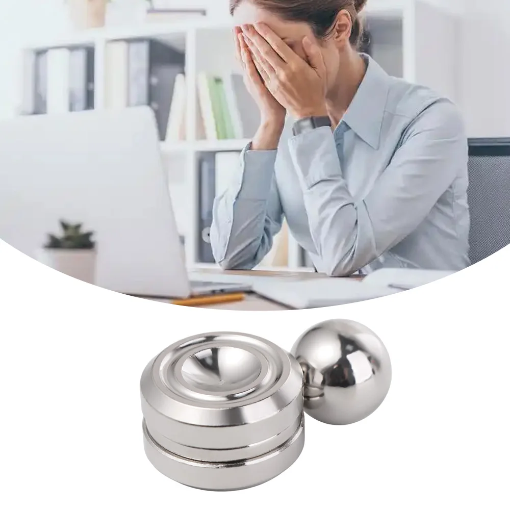 Metalen Fidget Spinner Handtrainer Puzzelspel Roterende Gyro Vingertop Draagbare magnetische orbitale Fidget Spinner
