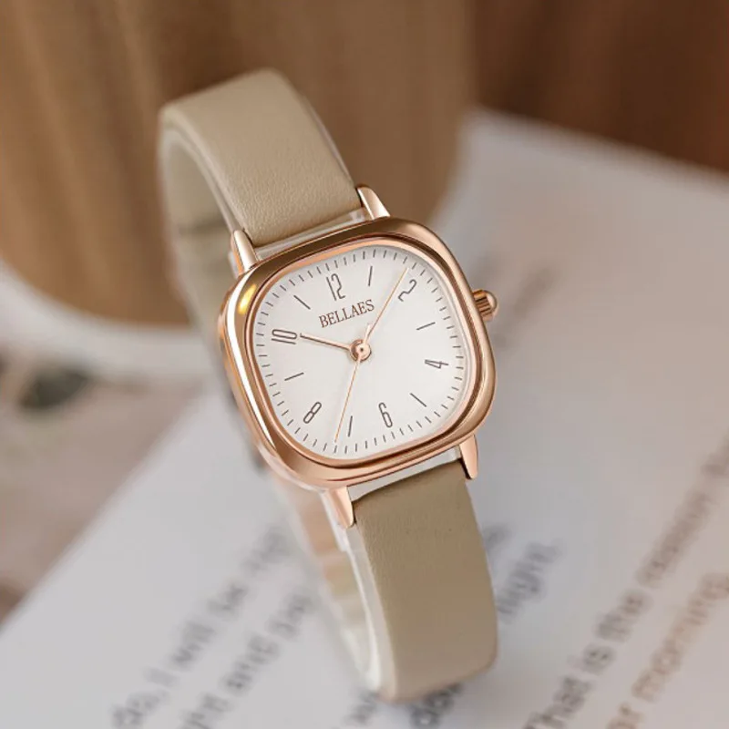 Reloj cuadrado pequeño para mujer, reloj cuadrado de moda Simple, correa de cuarzo con temperamento, diseño de interés especial