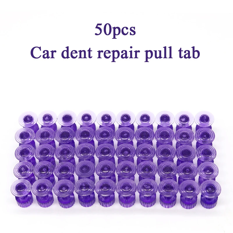 50Pcs Automobile dent repair pull-out sheet concave-convex plastic gasket hail pit special plastic tool disc body restoration