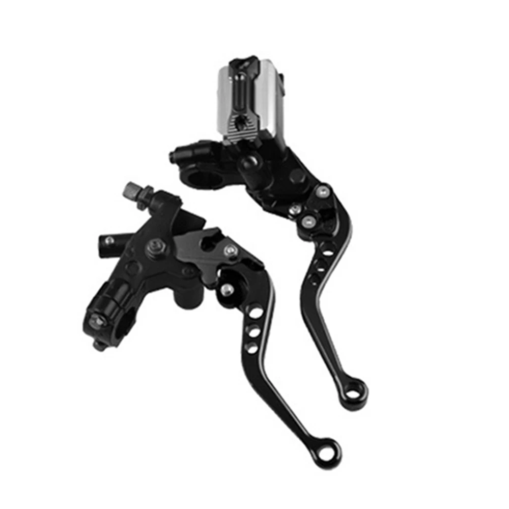 Embrague de línea modificada para motocicleta, bomba de freno hidráulico, palanca de freno de disco de tambor ajustable, freno de tambor universal de 22mm