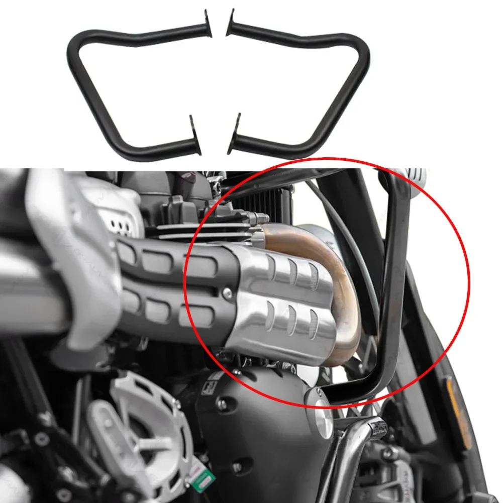 New Motorcycle Upper Front Engine Guard Crash Bar Protection For Triumph Scrambler 1200XC/XE 2019-2020