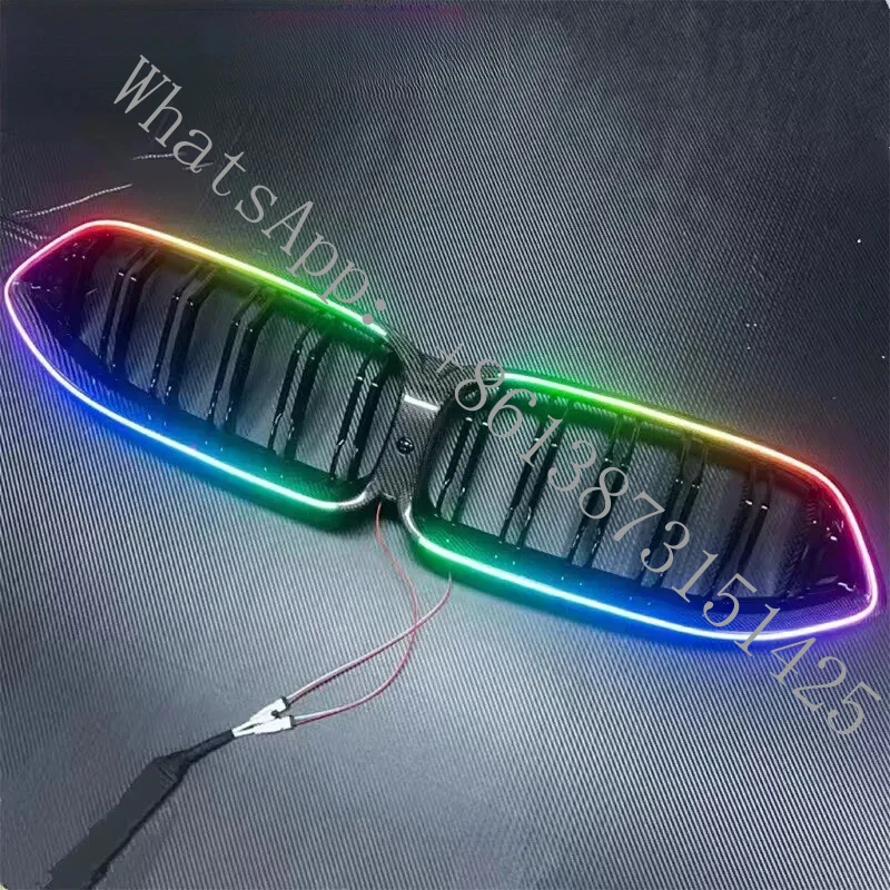 

Suitable Luminous Carbon Fiber Front Grilles 8 Series M8 F91 F92 F93 2019-2025 G14 G15 G16