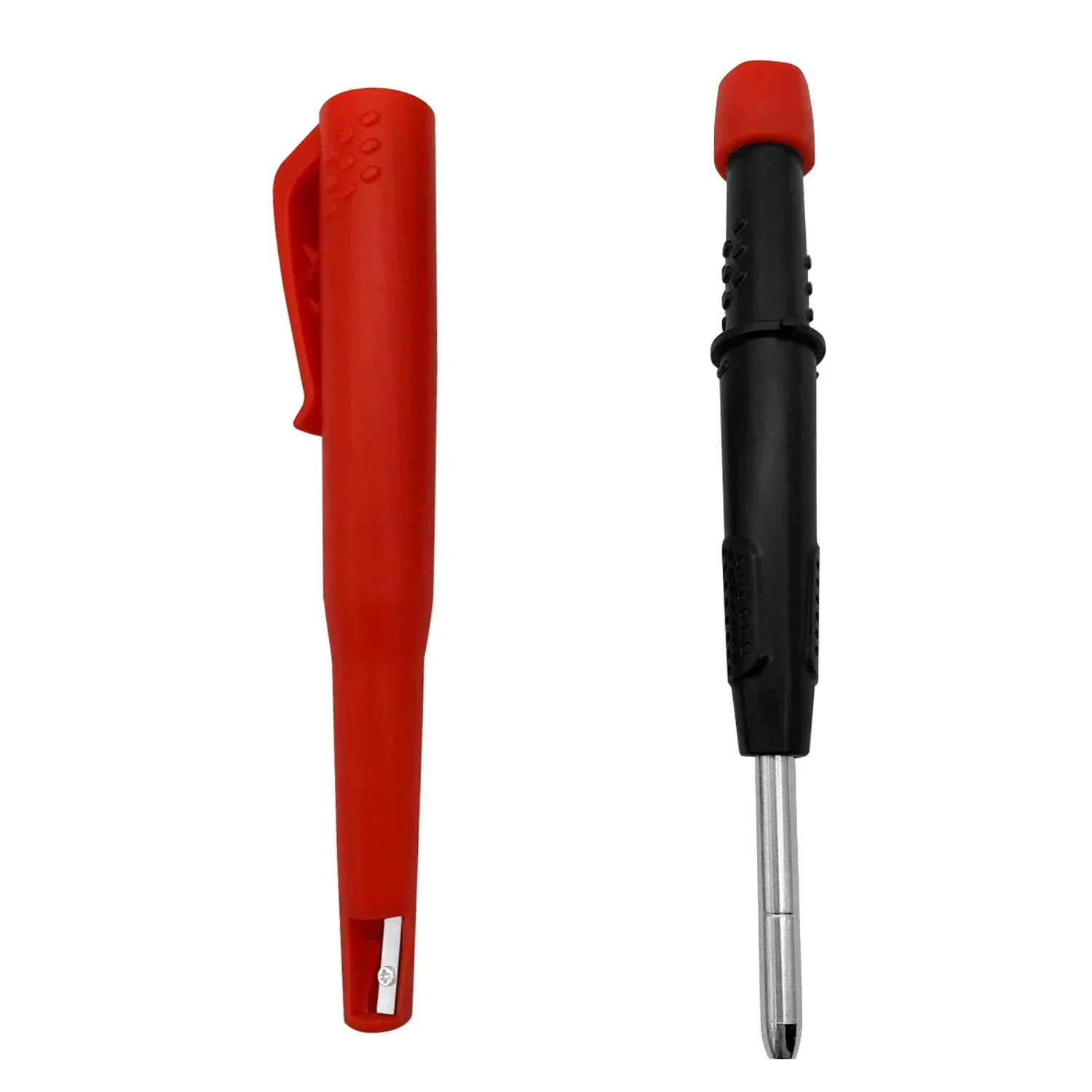 Solid Carpenter Mechanical Pencil One-piece Design Pen Cap With Sharpener For Woodworking Construction Pen Stationery Supplies