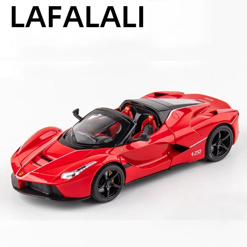 1:22 Ferraris Laferrari FXXK Toy Alloy Car Diecasts & Toy Vehicles Sound and light Car Model Collection Car Toys For Children