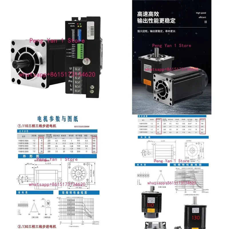 1PCS Enhance your automation projects with this high-performance stepper motor set. Featuring a robust three-phase hybrid