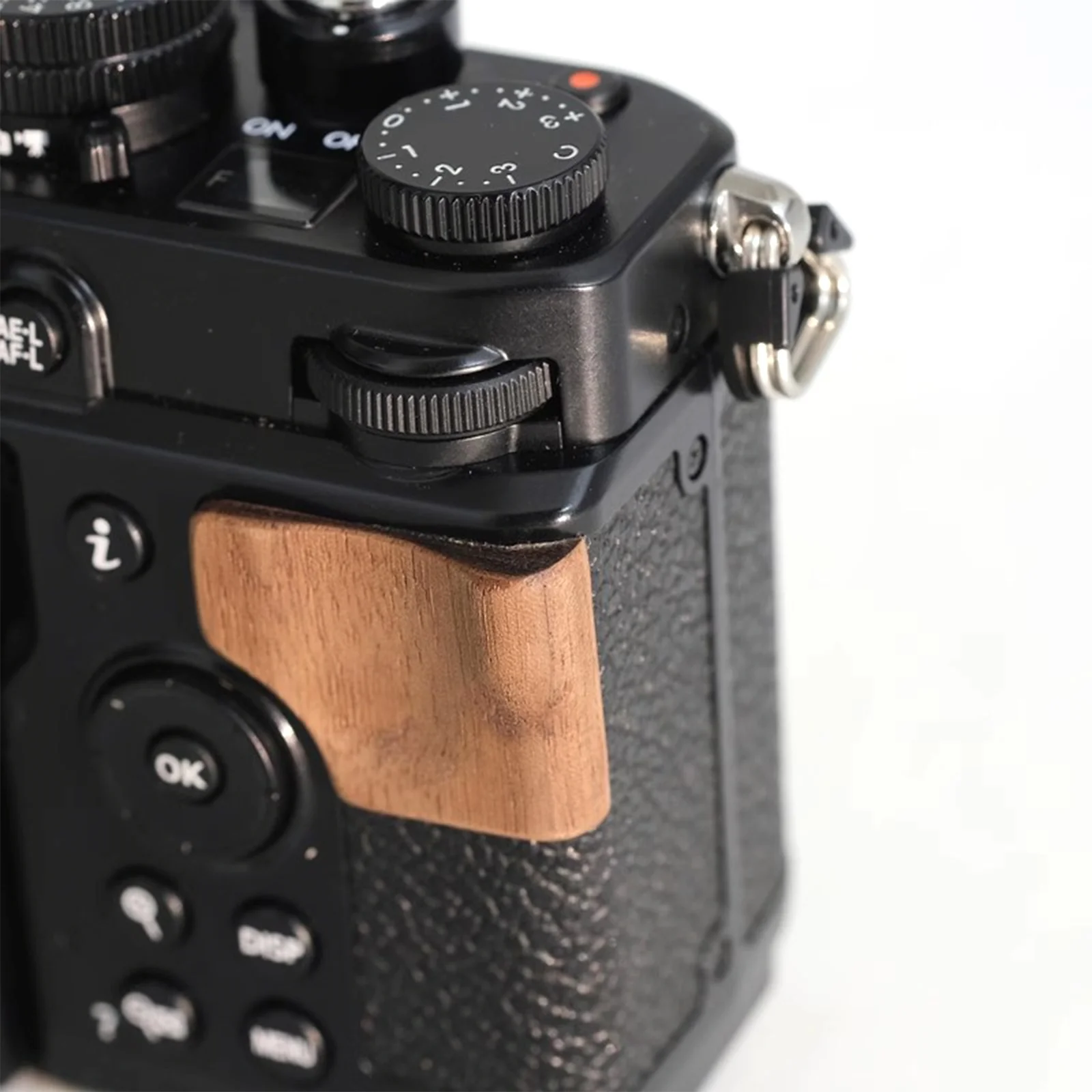 Wooden Thumb Finger Shake Handle Part Clamp For Nikon Zf Walnut Ebony Camera Replacement With Tape high-end camera accessories