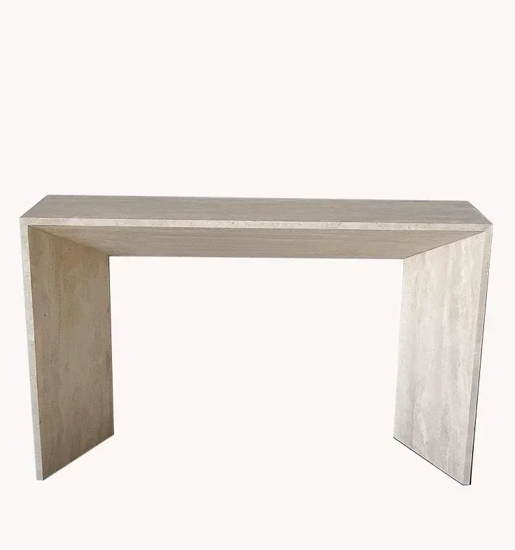 

Современные минималистичные консольные столы из натурального мрамора для дома, длинный узкий стол для коридора, пристенный стол для отелей и гостевых домов