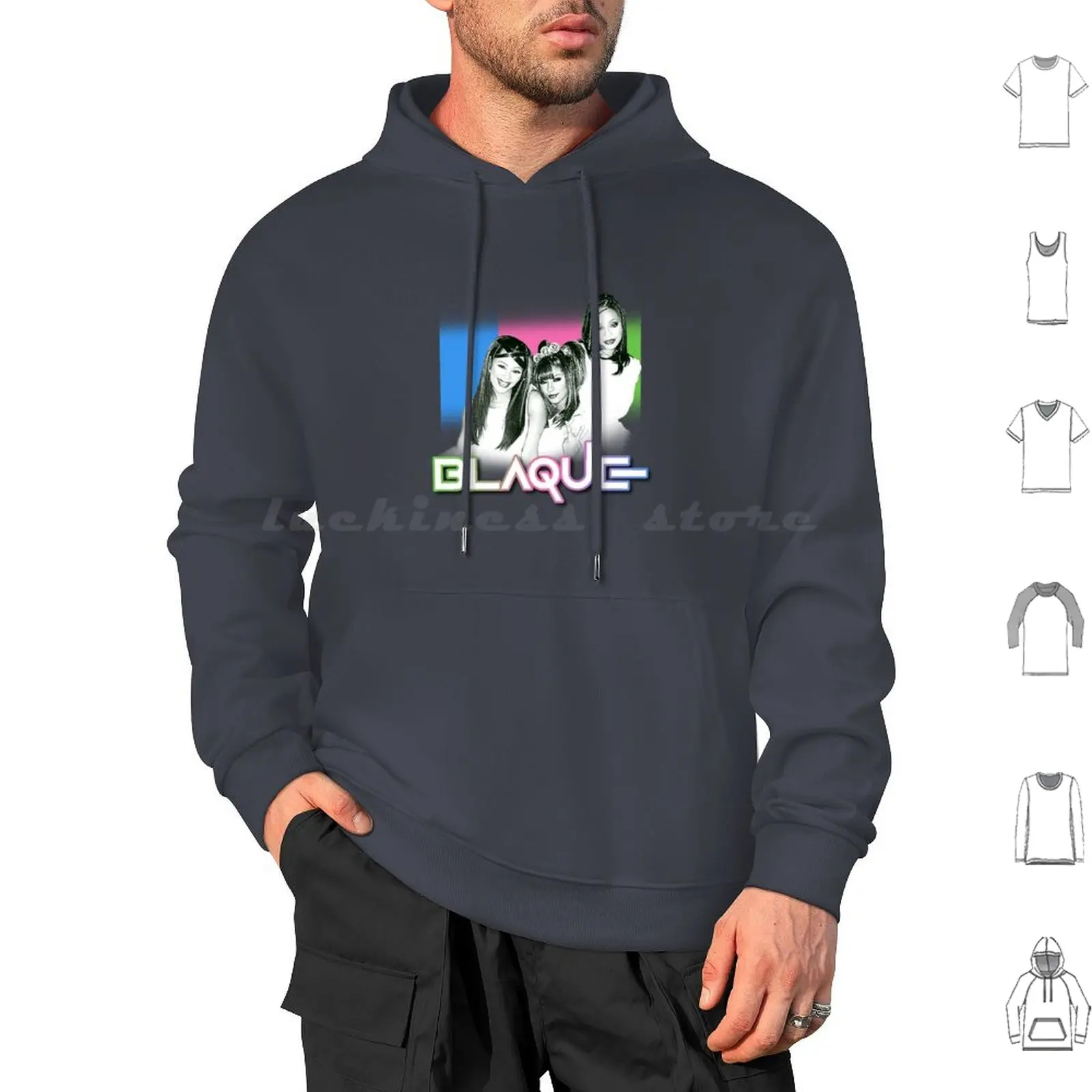 Sudaderas con capucha negras de manga larga Blaque Marfil Brandi Williams Natina Reed Shamari Devoe Sharmari Fears Bring It All To