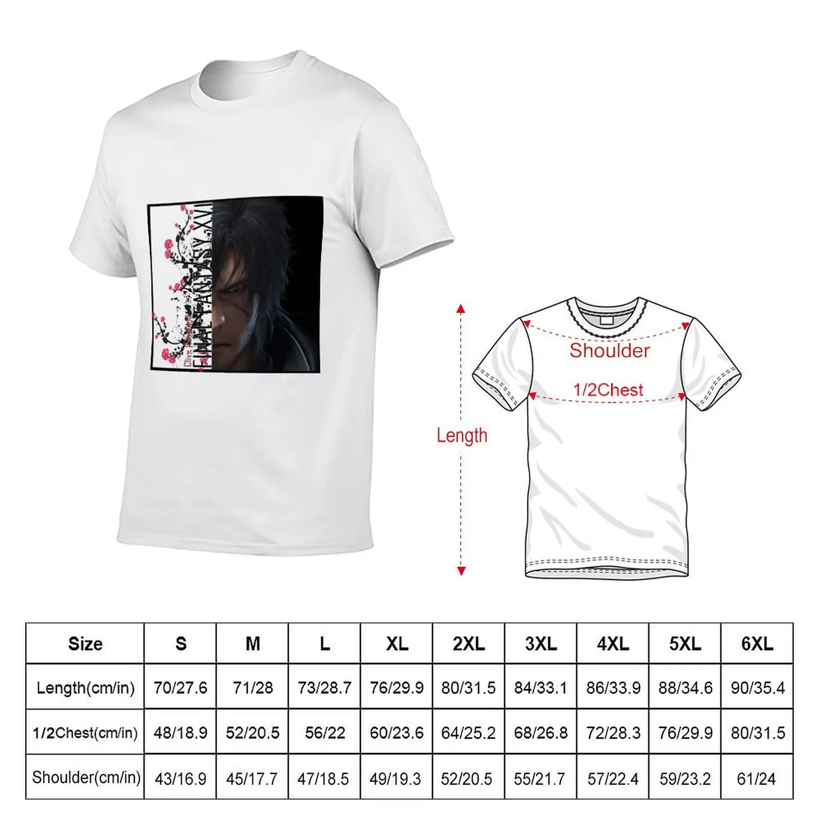 Clive Rosefield FF16 T-Shirt Halloween Theme T-Shirt