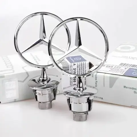 메르세데스 벤츠 AMG W213 W223 W240 W212 W222 W221 W211 W220 W210 W207 W140용 자동차 전면 후드 엠블럼 배지 액세서리